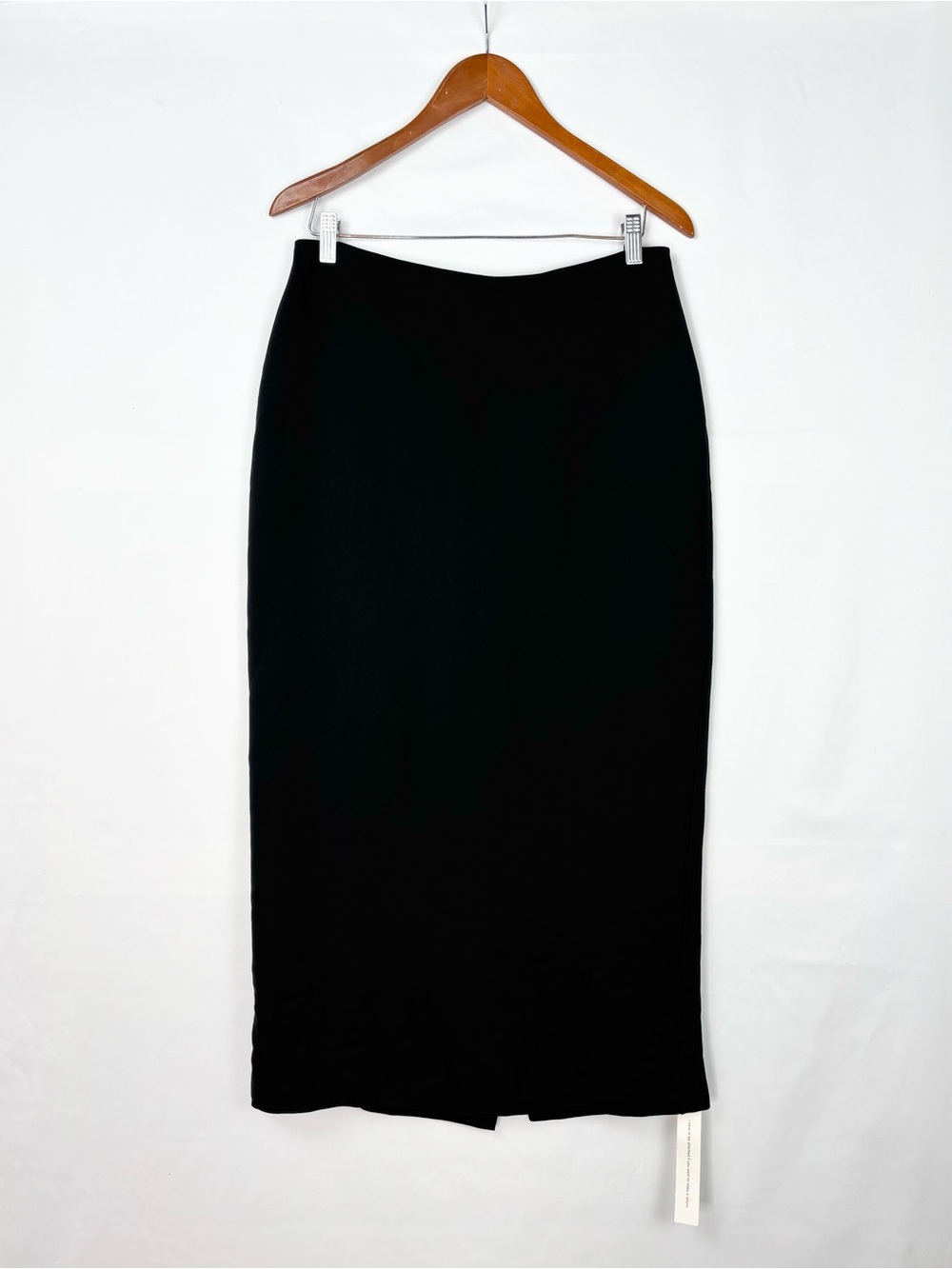 NEW Reformation Jordan Pencil Maxi Skirt Size 6 Black Back Slit Lined Women